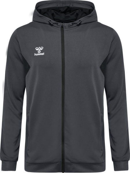 Hummel Authentic Zip Hoodie - Asphalt